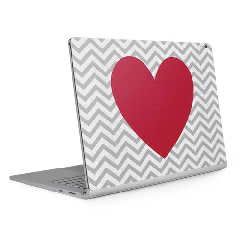 Chevron Heart Surface Book 2 13.5in Skin